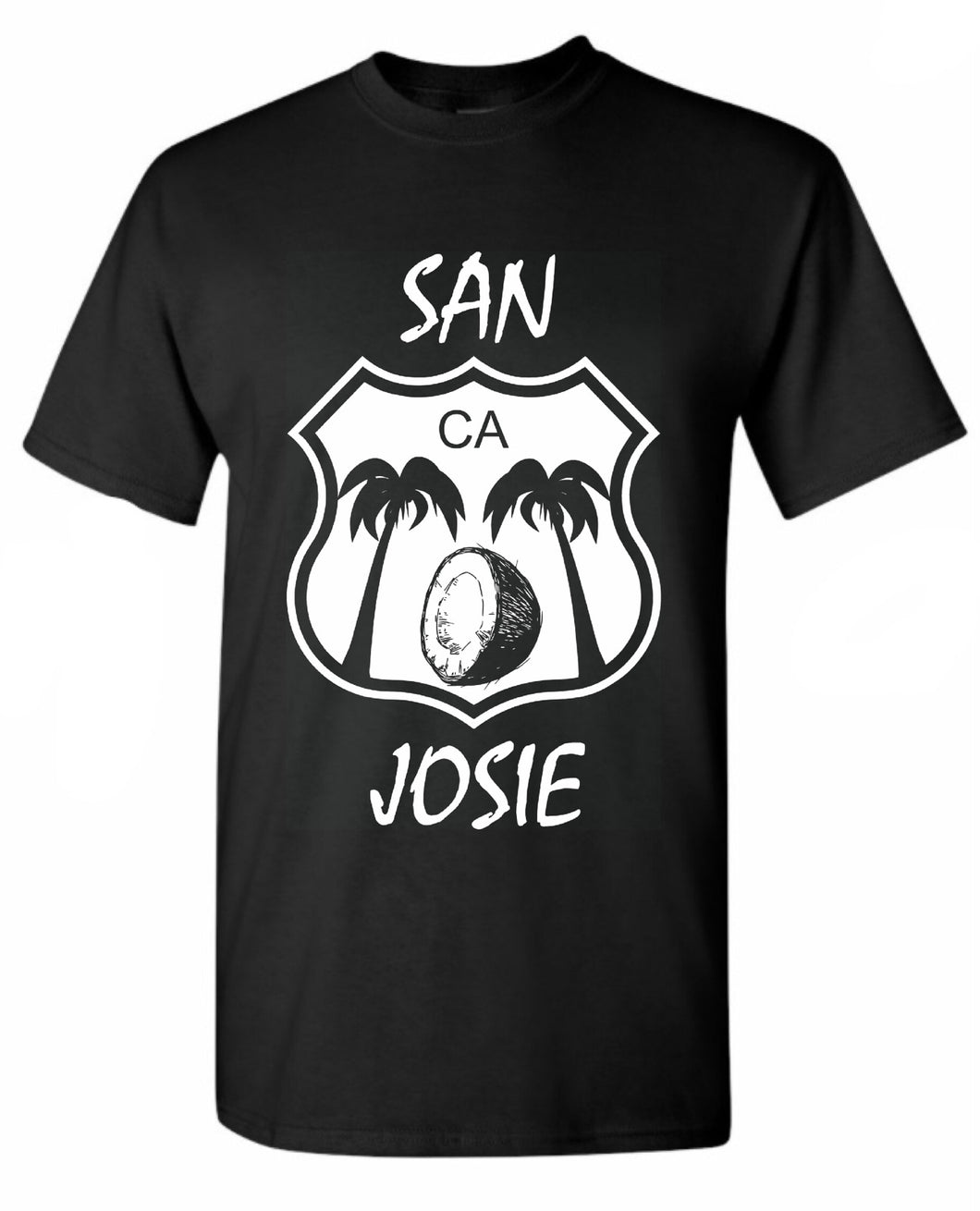 San Josie 101 T-shirt (Palm Trees & coconut)